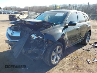 2011 Acura MDX with VIN 2HNYD2H2XBH525102, listed as a IAAI auction lot 41791472 with 165,355 mi miles. Bid and sale history available at carsss.com. Image 2.