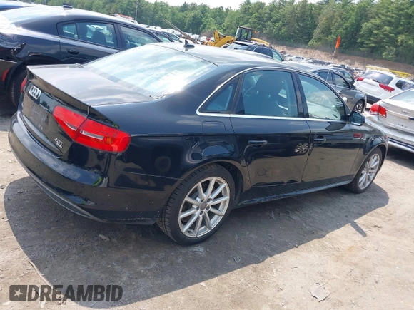 2014 Audi A4 Premium Plus with VIN WAUHFAFL0EN016523, listed as a IAAI auction lot 42456160 with 62,883 mi miles and . Bid and sale history available at DreamBid. Image 13.