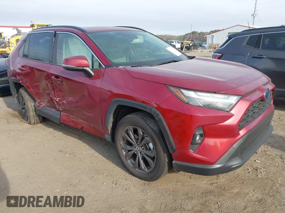 2023 Toyota RAV4 Hybrid XLE Premium z VIN JTMB6RFV8PD114927, wystawiony jako IAAI lot #41844127 z przebiegiem 14 582 mil mil oraz . Historia ofert i sprzedaży dostępna na DreamBid. Obrazek 1.