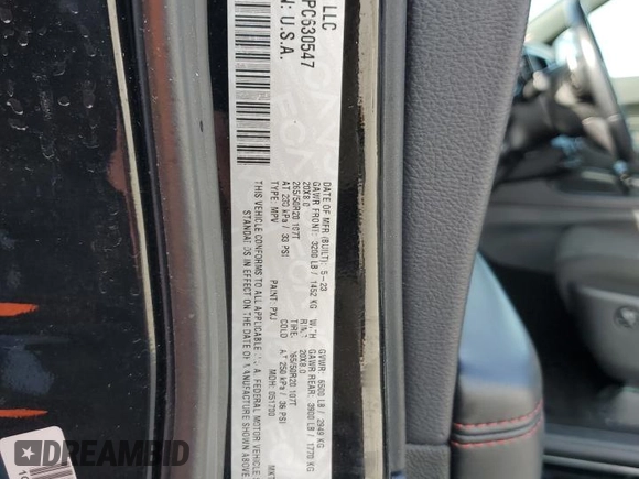 2023 Dodge Durango GT with VIN 1C4RDHDG2PC630547, listed as a Copart auction lot 75135164 with Not provided miles and Non repairable. Bid and sale history available at DreamBid. Image 14.