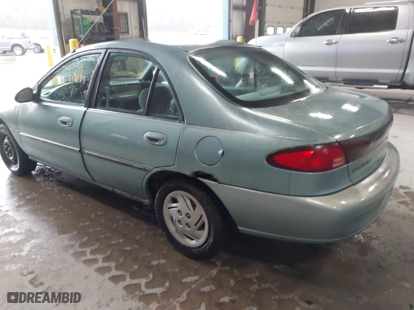1997 Ford Escort LX with VIN 1FALP13P1VW129544, listed as a IAAI auction lot 42060399 with 185,727 mi miles. Bid and sale history available at carsss.com. Image 3.