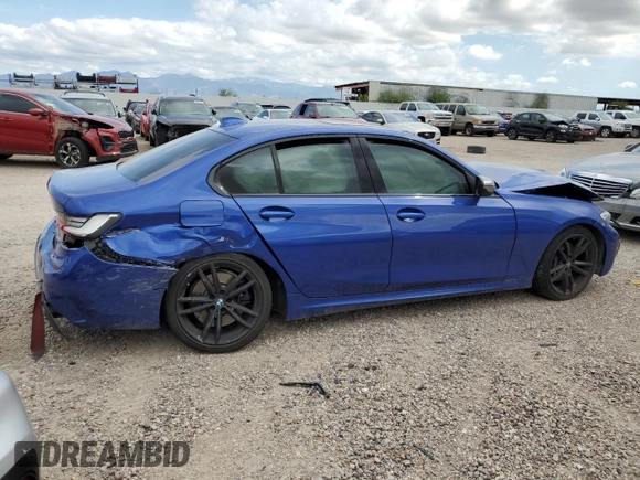 2020 BMW 3 Series M340i with VIN 3MW5U7J06L8B36769, listed as a Copart auction lot 68188424 with 0 mi miles and Salvage Title. Bid and sale history available at carsss.com. Image 3.