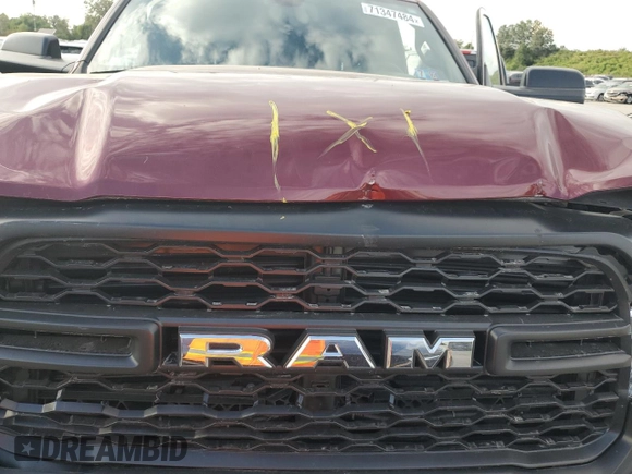 2022 Ram 2500 Tradesman with VIN 3C6MR5AJ8NG273192, listed as a Copart auction lot 71347484 with 36,031 mi miles and Salvage Title. Bid and sale history available at carsss.com. Image 11.