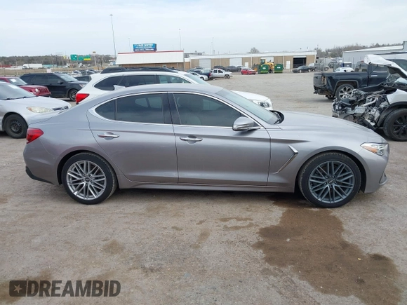2021 Genesis G70 2.0T with VIN KMTG64LA9MU073635, listed as a IAAI auction lot 41829019 with 47,186 mi miles and . Bid and sale history available at DreamBid. Image 13.