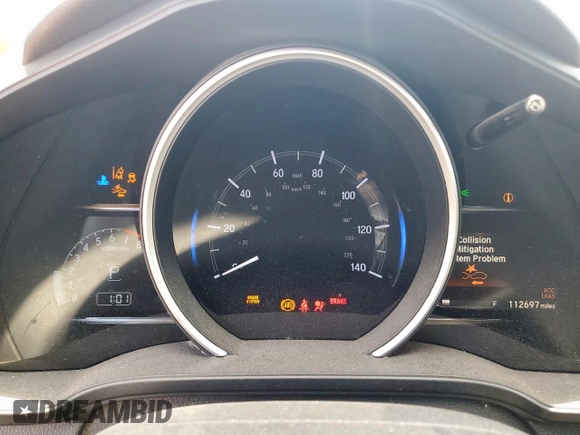 2019 Honda Fit EX z VIN 3HGGK5H82KM739808, wystawiony jako Copart lot #53745645 z przebiegiem 112 697 mil mil oraz Szkoda całkowita • Salvage title. Historia ofert i sprzedaży dostępna na DreamBid. Obrazek 9.
