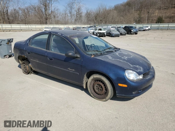 2000 Plymouth Neon Highline z VIN 1P3ES46C7YD793228, wystawiony jako Copart lot #49080745 z przebiegiem 135 841 mil mil oraz Szkoda całkowita • Salvage title. Historia ofert i sprzedaży dostępna na DreamBid. Obrazek 4.