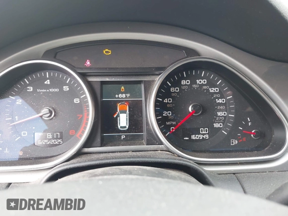 2015 Audi Q7 Premium Plus with VIN WA1LGAFE9FD003878, listed as a IAAI auction lot 42580801 with 160,949 mi miles and . Bid and sale history available at DreamBid. Image 7.