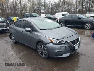 2021 Nissan Versa SV with VIN 3N1CN8EV9ML891855, listed as a IAAI auction lot 42010696 with 69,935 mi miles. Bid and sale history available at carsss.com. Image 1.