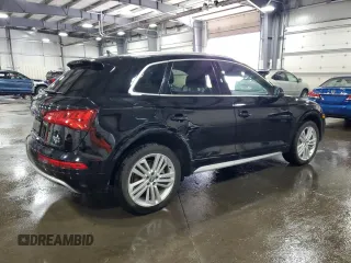 2018 Audi Q5 Premium Plus with VIN WA1BNAFY3J2006307, listed as a Copart auction lot 53312995 with 63,033 mi miles and Salvage Title. Bid and sale history available at DreamBid. Image 3.