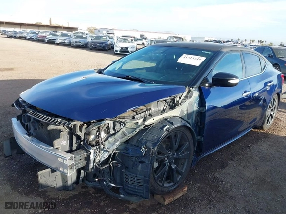 2017 Nissan Maxima SR with VIN 1N4AA6AP8HC412862, listed as a IAAI auction lot 41725246 with 154,483 mi miles. Bid and sale history available at carsss.com. Image 6.