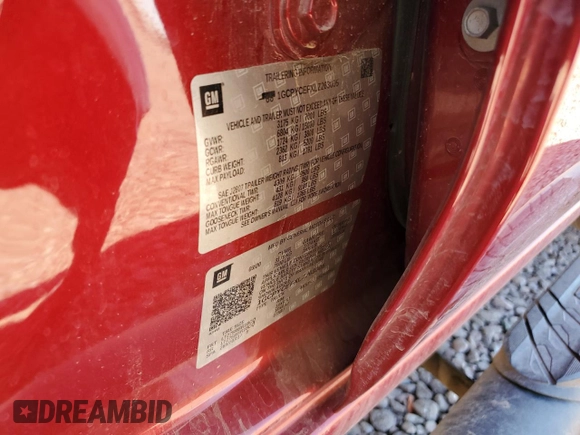 2020 Chevrolet Silverado 1500 Custom Trail Boss with VIN 1GCPYCEFXLZ263005, listed as a Copart auction lot 49859675 with 93,430 mi miles and Salvage Title. Bid and sale history available at DreamBid. Image 12.