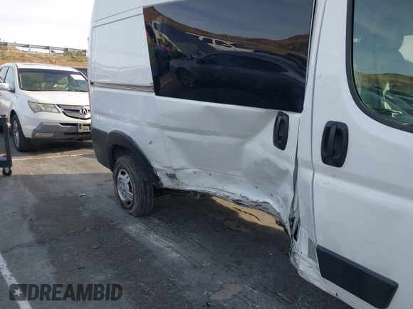 2021 Ram ProMaster Cargo with VIN 3C6LRVBG6ME513686, listed as a IAAI auction lot 41675654 with 76,989 mi miles. Bid and sale history available at carsss.com. Image 6.
