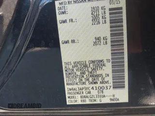 2015 Nissan Altima S with VIN 1N4AL3AP3FC410037, listed as a IAAI auction lot 41246632 with 140,174 mi miles and . Bid and sale history available at DreamBid. Image 9.