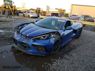 2020 Chevrolet Corvette 1LT with VIN 1G1Y62D48L5111129, listed as a Copart auction lot 71636922 with 25,397 mi miles. Bid and sale history available at carsss.com. Image 1.