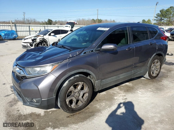 2018 Honda CR-V EX-L with VIN 7FARW1H84JE049084, listed as a Copart auction lot 46823845 with 152,480 mi miles and Salvage Title. Bid and sale history available at carsss.com. Image 1.