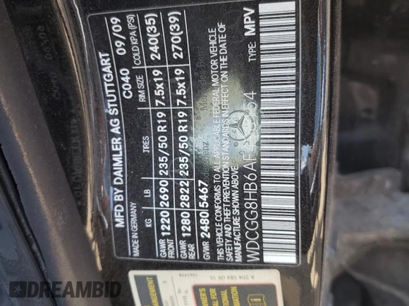 2010 Mercedes-Benz GLK 350 with VIN WDCGG8HB6AF408154, listed as a Copart auction lot 64627624 with 138,629 mi miles and Salvage Title. Bid and sale history available at DreamBid. Image 14.