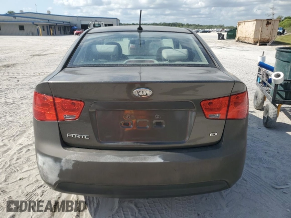 2010 Kia Forte EX with VIN KNAFU4A29A5860616, listed as a Copart auction lot 53450765 with 153,443 mi miles and Salvage Title. Bid and sale history available at carsss.com. Image 6.