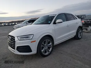 2017 Audi Q3 Prestige with VIN WA1GCCFS1HR017228, listed as a Copart auction lot 41571055 with 63,301 mi miles and Salvage Title. Bid and sale history available at carsss.com. Image 1.