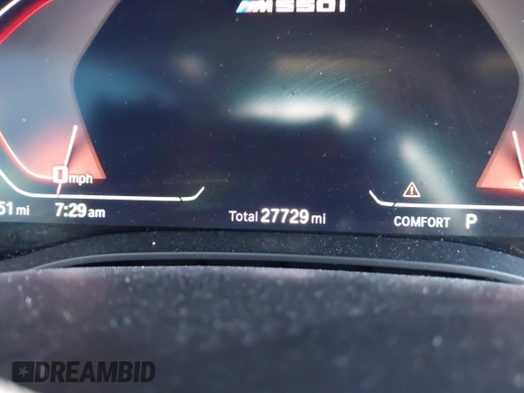 2023 BMW 5 Series M550i xDrive with VIN WBA13BK04PCL88909, listed as a IAAI auction lot 42045994 with 27,729 mi miles and . Bid and sale history available at DreamBid. Image 7.