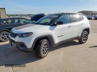 2024 Jeep Compass Trailhawk with VIN 3C4NJDDN6RT144748, listed as a Copart auction lot 62675405 with 22,511 mi miles and Clean title. Bid and sale history available at DreamBid. Image 1.