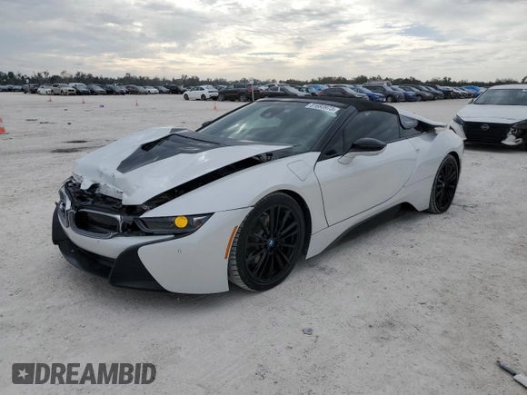 2019 BMW i8 z VIN WBY2Z6C50KVB83206, wystawiony jako Copart lot #81693973 z przebiegiem 25 712 mil mil oraz . Historia ofert i sprzedaży dostępna na DreamBid. Obrazek 1.