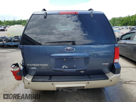 2006 Ford Expedition Eddie Bauer with VIN 1FMFU185X6LA43235, listed as a Copart auction lot 56575224 with 195,677 mi miles and Salvage Title. Bid and sale history available at carsss.com. Image 6.