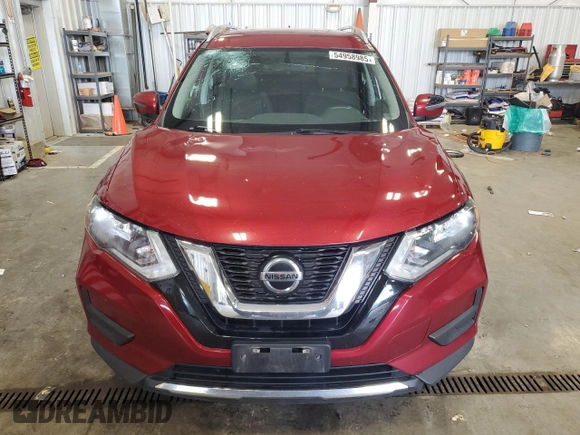 2018 Nissan Rogue SV with VIN 5N1AT2MVXJC703811, listed as a Copart auction lot 54958985 with 170,437 mi miles and Non Repairable. Bid and sale history available at DreamBid. Image 5.