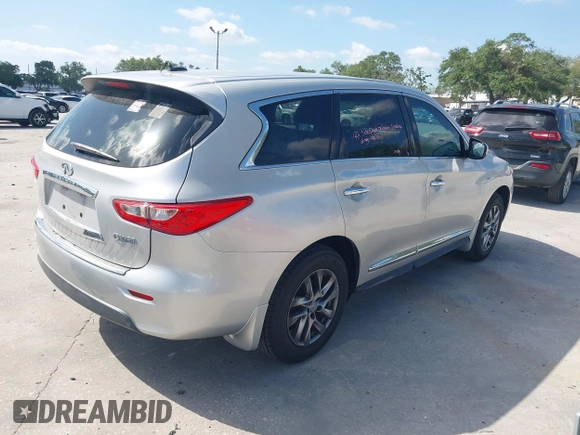 2015 Infiniti QX60 with VIN 5N1AL0MN1FC506201, listed as a IAAI auction lot 41974646 with 52,108 mi miles. Bid and sale history available at carsss.com. Image 4.