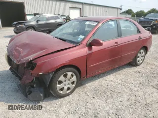 2009 Kia Spectra EX with VIN KNAFE222X95639845, listed as a Copart auction lot 71028794 with 111,377 mi miles and Salvage Title. Bid and sale history available at carsss.com. Image 1.