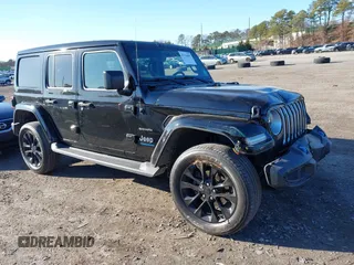 2023 Jeep Wrangler Sahara with VIN 1C4JJXP63PW525274, listed as a IAAI auction lot 41743099 with 38,484 mi miles and . Bid and sale history available at DreamBid. Image 1.