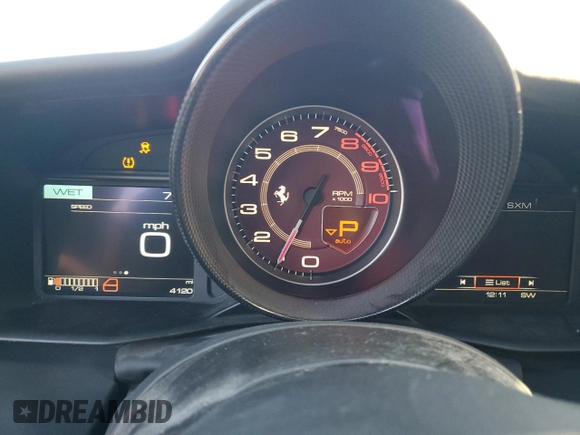2018 Ferrari 488 z VIN ZFF80AMA2J0229536, wystawiony jako Copart lot #73699714 z przebiegiem 4 120 mil mil oraz Szkoda całkowita • Salvage title. Historia ofert i sprzedaży dostępna na DreamBid. Obrazek 9.