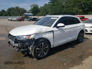 2023 Audi Q5 S line Premium Plus with VIN WA1EAAFY1P2062005, listed as a Copart auction lot 57598185 with 39,501 mi miles and Salvage title. Bid and sale history available at DreamBid. Image 1.