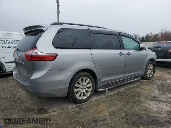 2016 Toyota Sienna LE with VIN 5TDJK3DC7GS128568, listed as a Copart auction lot 84091654 with 0 mi miles and Salvage Title. Bid and sale history available at carsss.com. Image 3.