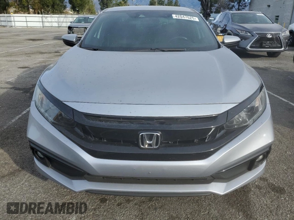 2020 Honda Civic Sedan Sport with VIN 19XFC2F81LE206515, listed as a Copart auction lot 42047625 with 47,379 mi miles and Salvage Title. Bid and sale history available at carsss.com. Image 5.