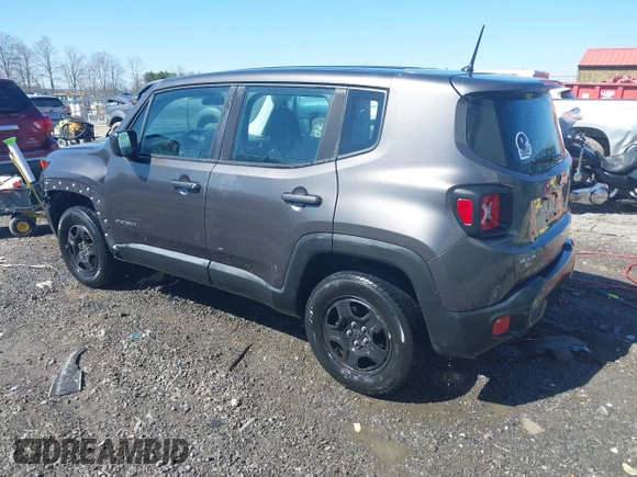 2017 Jeep Renegade Sport with VIN ZACCJBAB4HPF33738, listed as a IAAI auction lot 41754812 with 137,721 mi miles and . Bid and sale history available at carsss.com. Image 3.
