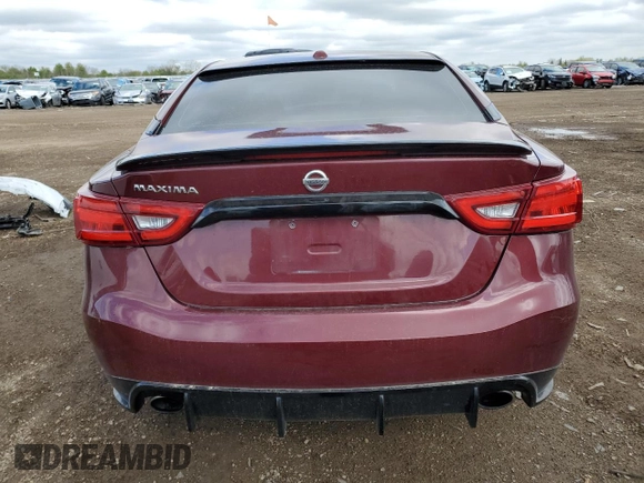 2017 Nissan Maxima SV with VIN 1N4AA6AP3HC363862, listed as a Copart auction lot 55650735 with 86,766 mi miles and Clean Title. Bid and sale history available at DreamBid. Image 6.