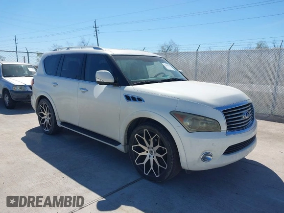 2011 Infiniti QX56 8-passenger z VIN JN8AZ2ND0B9700427, wystawiony jako IAAI lot #41787918 z przebiegiem 163 798 mil mil oraz . Historia ofert i sprzedaży dostępna na DreamBid. Obrazek 1.