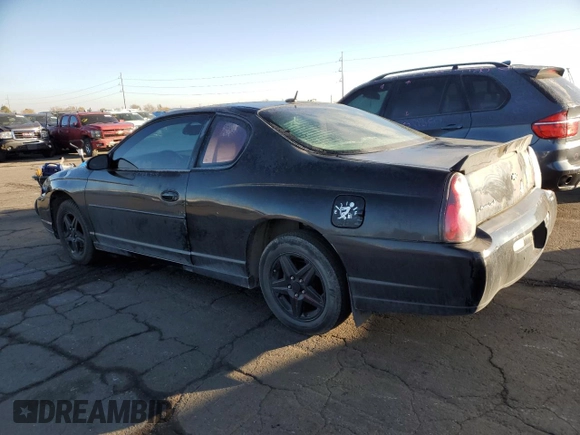 2005 Chevrolet Monte Carlo LT with VIN 2G1WX12K359171809, listed as a Copart auction lot 82311124 with 210,927 mi miles and Salvage Title. Bid and sale history available at carsss.com. Image 2.