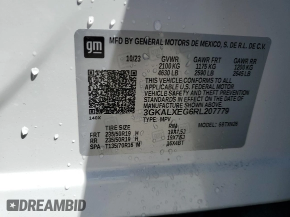 2024 GMC Terrain Denali с VIN 3GKALXEG6RL207779, выставлен на аукционе Copart как лот 50243345 с пробегом 11 548 миль миль и Списание • Salvage title. История ставок и продаж доступна на DreamBid. Изображение 14.