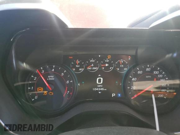 2016 Chevrolet Camaro 2SS with VIN 1G1FH1R70G0147401, listed as a Copart auction lot 62772105 with 104,345 mi miles and Salvage title. Bid and sale history available at DreamBid. Image 9.