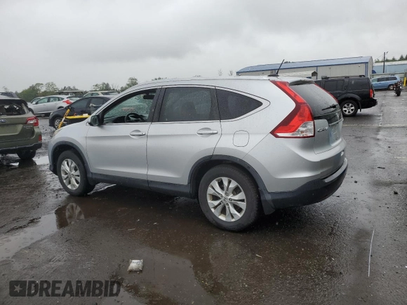 2013 Honda CR-V EX-L z VIN 2HKRM4H76DH634037, wystawiony jako Copart lot #57985265 z przebiegiem 80 399 mil mil oraz Szkody całkowita. Historia ofert i sprzedaży dostępna na DreamBid. Obrazek 2.