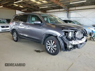 2021 Honda Pilot EX-L with VIN 5FNYF6H5XMB088745, listed as a Copart auction lot 52073635 with 49,181 mi miles and Salvage title. Bid and sale history available at DreamBid. Image 4.