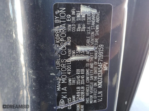 2015 Kia Soul ! with VIN KNDJX3A54F7199159, listed as a Copart auction lot 80095174 with 110,847 mi miles and Salvage Title. Bid and sale history available at carsss.com. Image 13.