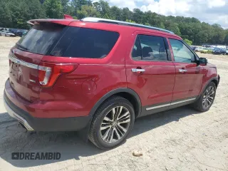 2016 Ford Explorer Platinum with VIN 1FM5K8HTXGGB49137, listed as a Copart auction lot 60952975 with 95,555 mi miles and Salvage title. Bid and sale history available at DreamBid. Image 3.