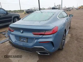 2020 BMW 8 Series M850i xDrive with VIN WBABC4C03LCE83098, listed as a IAAI auction lot 41430012 with 27,073 mi miles. Bid and sale history available at carsss.com. Image 4.