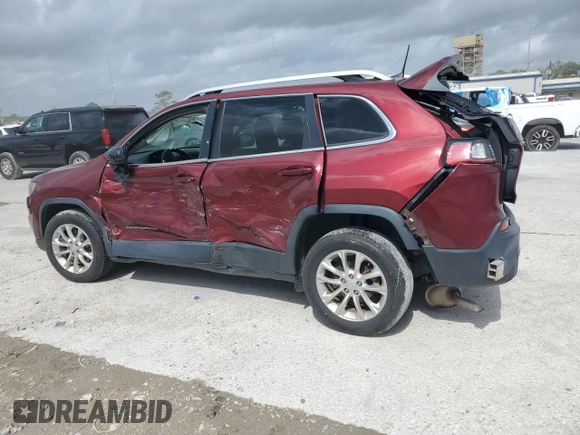 2019 Jeep Cherokee Latitude with VIN 1C4PJLCB8KD357724, listed as a Copart auction lot 51412395 with 0 mi miles and Salvage Title. Bid and sale history available at carsss.com. Image 2.
