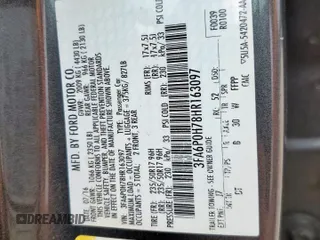 2017 Ford Fusion SE with VIN 3FA6P0H78HR163097, listed as a Copart auction lot 58505595 with 55,113 mi miles and Salvage title. Bid and sale history available at DreamBid. Image 13.
