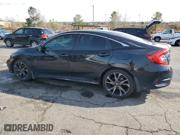 2021 Honda Civic Sedan Sport with VIN 2HGFC2F84MH534003, listed as a Copart auction lot 49717175 with 78,330 mi miles and Salvage Title. Bid and sale history available at carsss.com. Image 2.