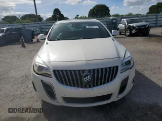 2015 Buick Regal GS with VIN 2G4GT5GX5F9227748, listed as a Copart auction lot 75596174 with 18,204 mi miles and Salvage Title. Bid and sale history available at DreamBid. Image 5.
