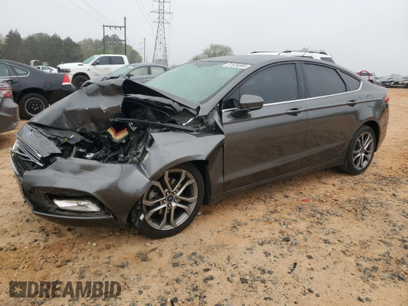 2017 Ford Fusion S with VIN 3FA6P0G78HR339132, listed as a Copart auction lot 51524595 with 101,345 mi miles and Salvage Title. Bid and sale history available at DreamBid. Image 1.